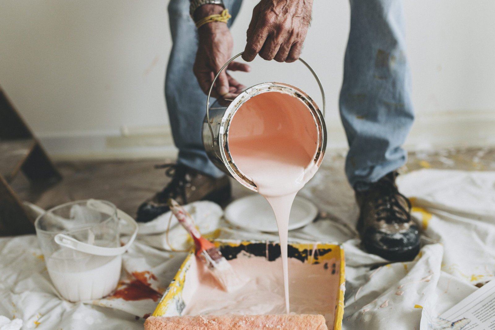 painting the walls pink